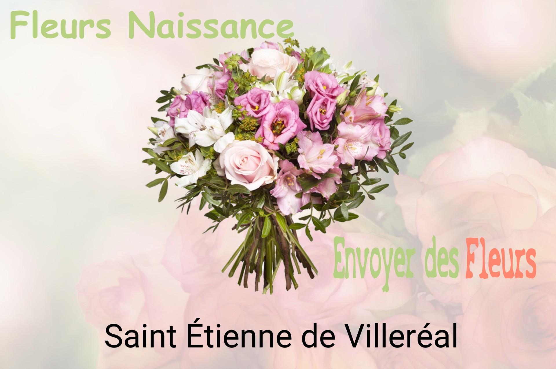 Bouquet de fleurs de naissance livré à Saint-Étienne-de-Villeréal